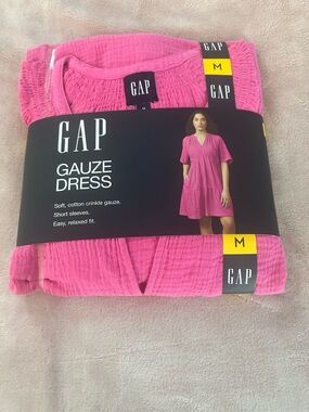 GAP Hot Pink Gauze Dress - Women's